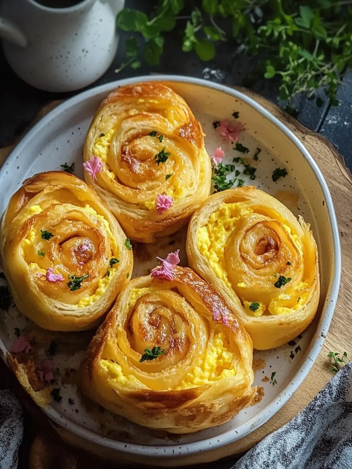 Frühstücksrollen mit Rührei