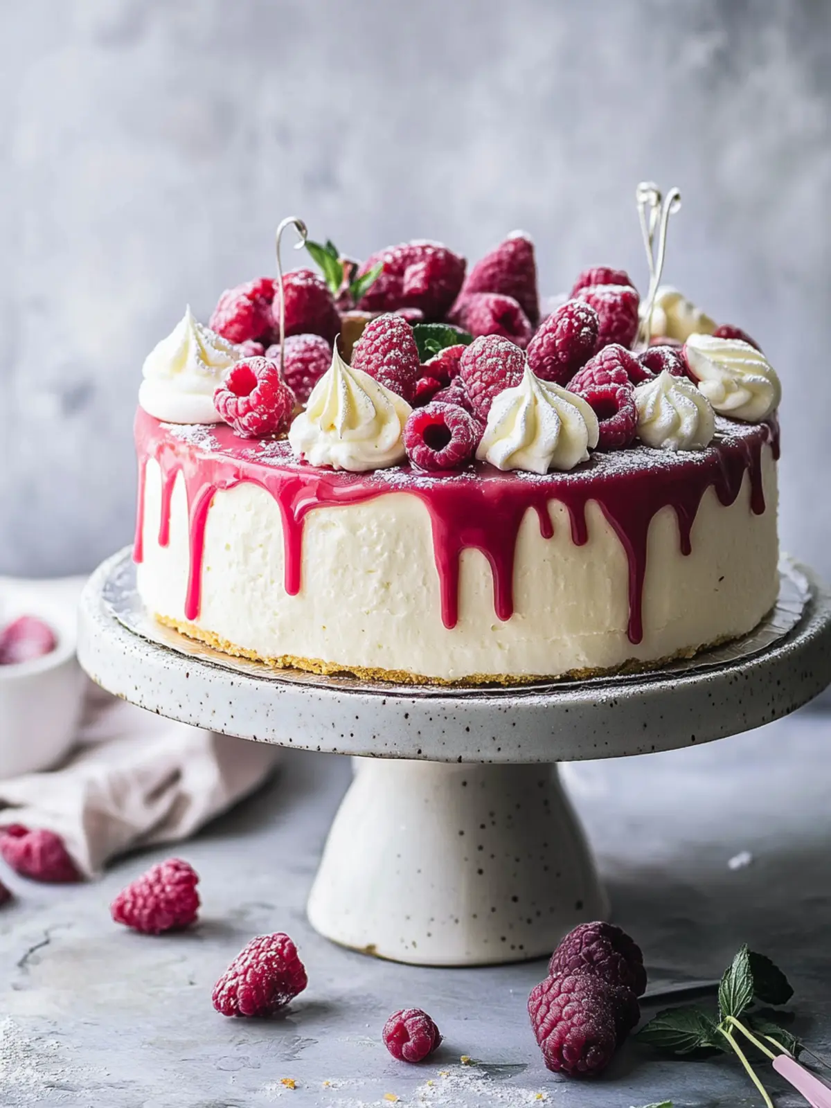 Ruby Schokoladen Tropf Kuchen
