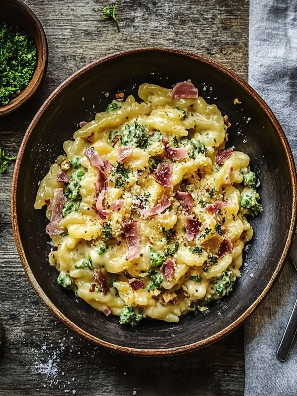 Gebratene Spätzle mit Bacon