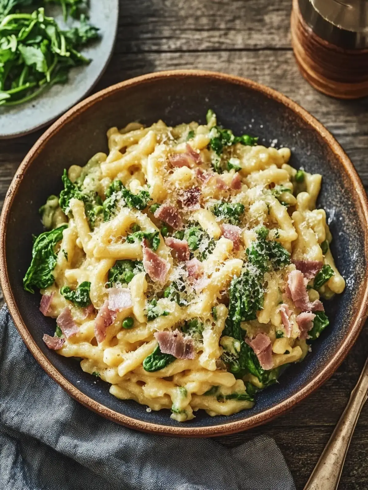 Gebratene Spätzle mit Bacon