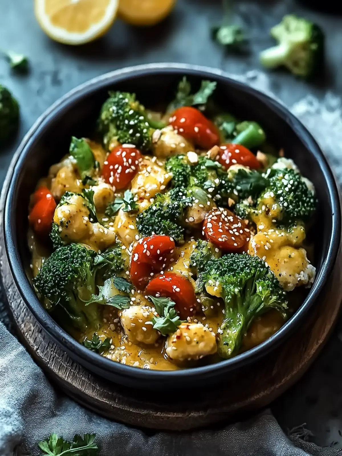 Vegane Brokkoli-Gemüse-Pfanne