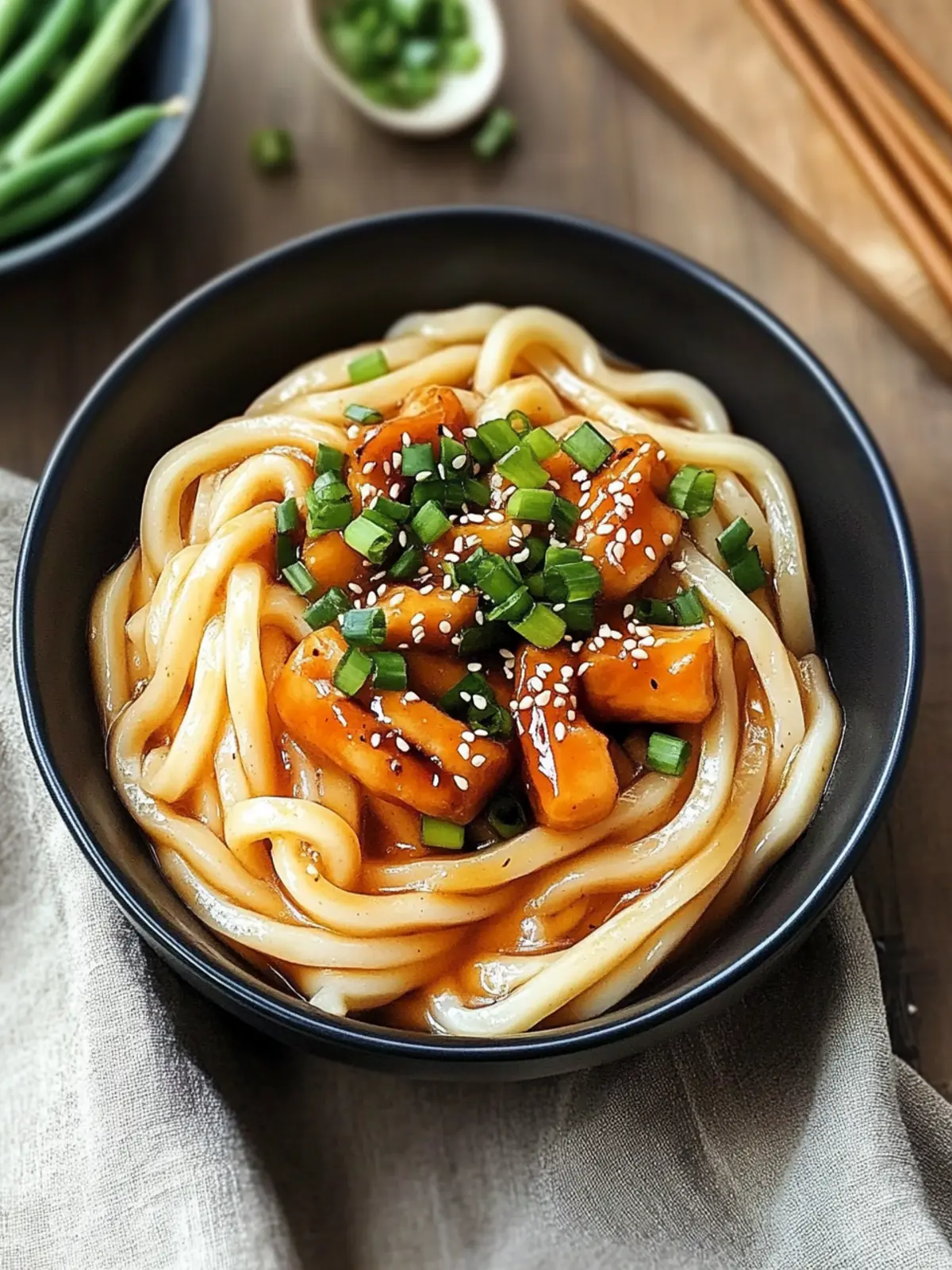 Udon-Nudeln mit Teriyaki