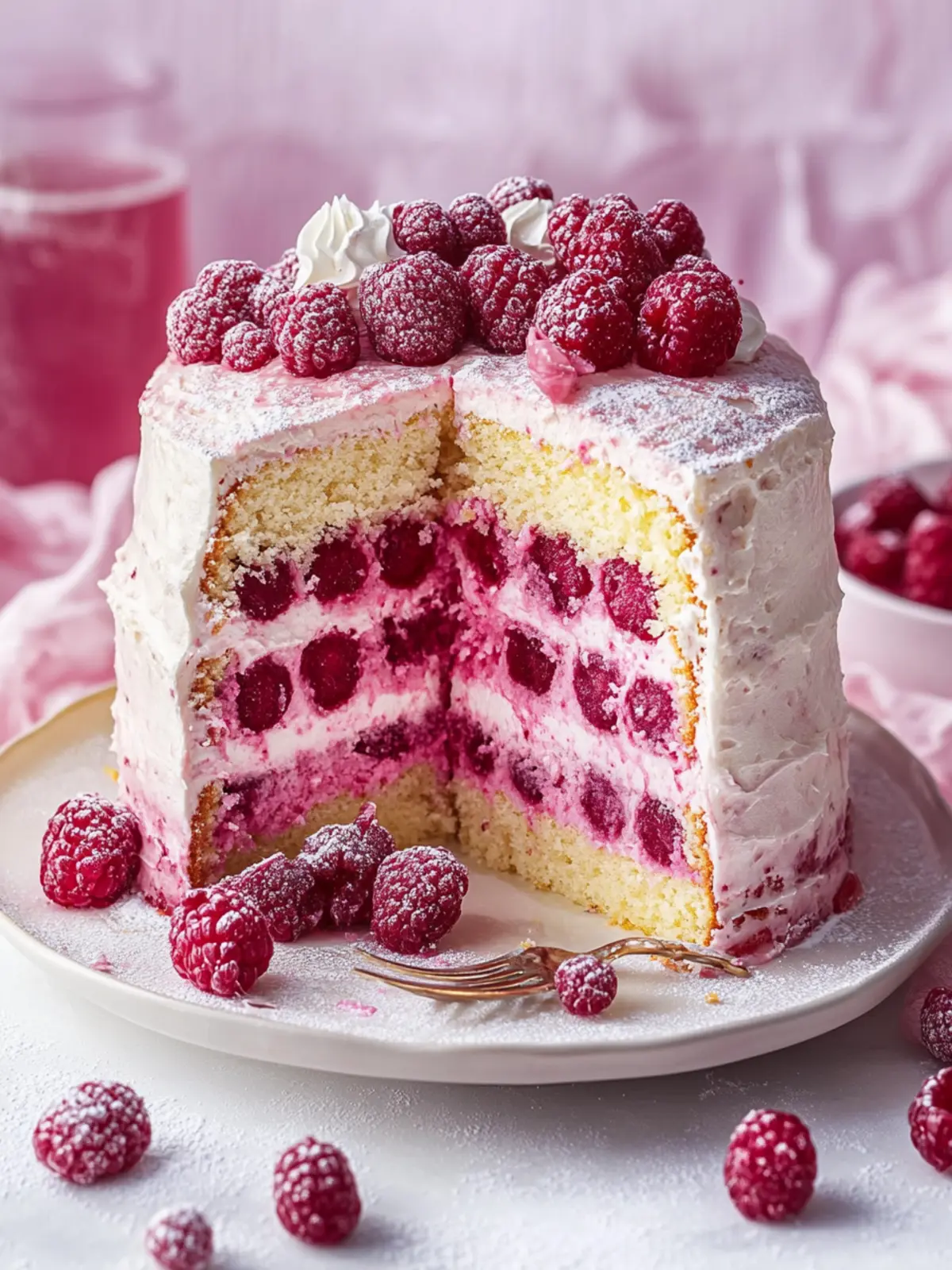 Himbeer-Raffaello-Torte